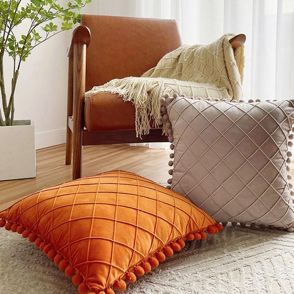 cushion/decorative pillow 1 pcs velvet plaid pillowcase throw case 30*50cm/45*45cm soft plush cushion cover for sofa car home decoration
cushion/decorative pillow 1 pcs velvet plaid pillowcase throw case 30*50cm/45*45cm soft plush cushion cover for sofa car home decoration