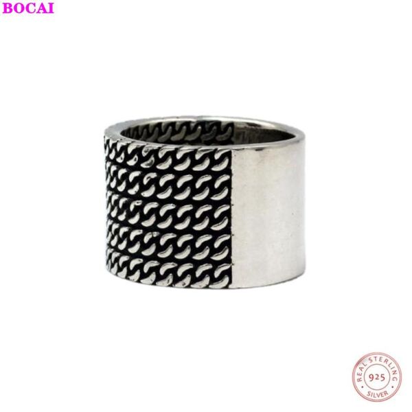 cluster rings 2021 s style fashion half chain aperture ring s925 pure silver simple versatile index finger for men, Golden;silver
cluster rings 2021 s style fashion half chain aperture ring s925 pure silver simple versatile index finger for men, Golden;silver