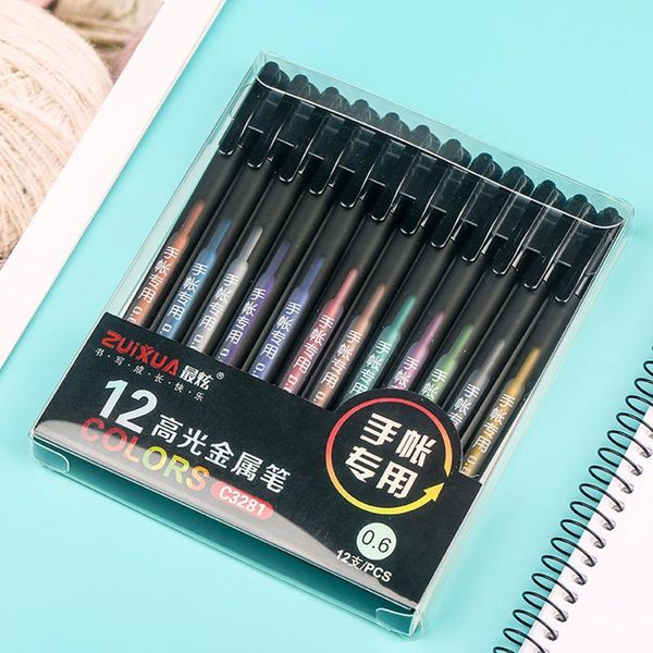 12pcs/set creative colors gel pen set 0.6 mm needle tube hand account diary for office school writing stationery pens
12pcs/set creative colors gel pen set 0.6 mm needle tube hand account diary for office school writing stationery pens