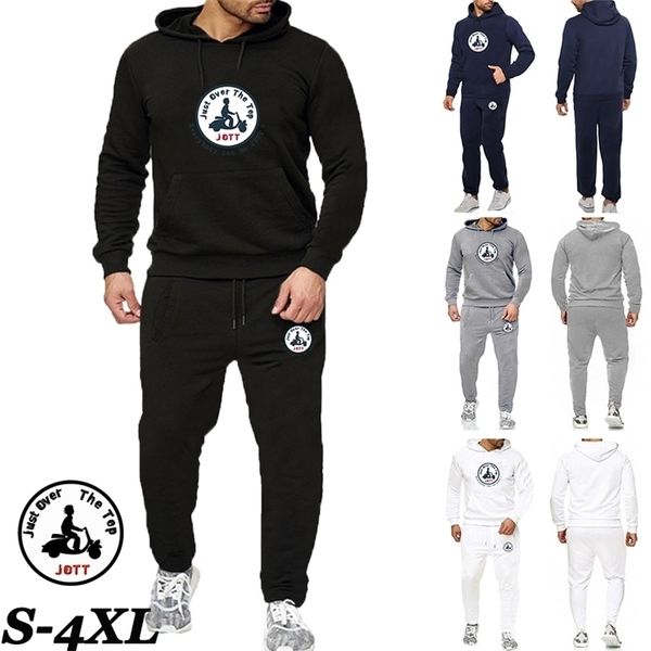 autumn and winter fashion men's tracksuit solid color hooded sweater + jogging casual pants jott print design clothing 211220, Gray
autumn and winter fashion men's tracksuit solid color hooded sweater + jogging casual pants jott print design clothing 211220, Gray