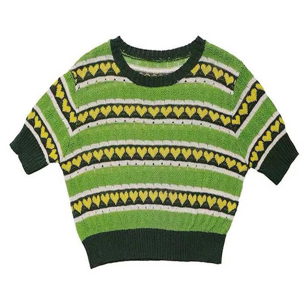 perhaps u green striped patchwork heart knitting o neck short sleeve tees t shirt casual women female b0647 210529, White
perhaps u green striped patchwork heart knitting o neck short sleeve tees t shirt casual women female b0647 210529, White