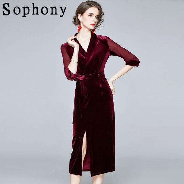 casual dresses 2021 vintage velvet elegant long party dress office lady v neck bow sashes mesh patchwork side slit autumn s78215, Black;gray
casual dresses 2021 vintage velvet elegant long party dress office lady v neck bow sashes mesh patchwork side slit autumn s78215, Black;gray