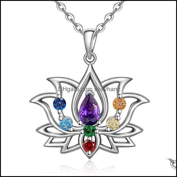& pendants jewelry pendant necklaces 7 chakra lotus flower necklace 925 sterling sier yoga healing stone crystals bar spiritual for women dr, Silver
& pendants jewelry pendant necklaces 7 chakra lotus flower necklace 925 sterling sier yoga healing stone crystals bar spiritual for women dr, Silver