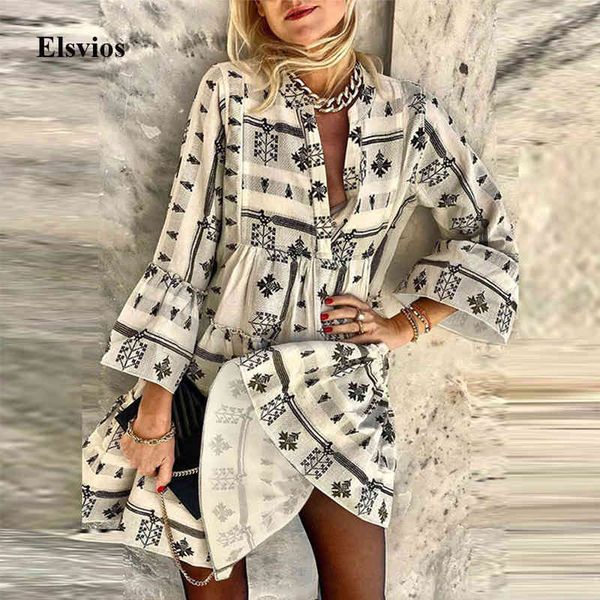 casual dresses summer 3/4 flare sleeve women beach fashion spring loose ruffle mini elegant v-neck floral print party f5dl, Black;gray
casual dresses summer 3/4 flare sleeve women beach fashion spring loose ruffle mini elegant v-neck floral print party f5dl, Black;gray