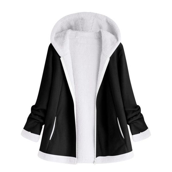 women's jackets 2021 winter women jacket long hooded cotton padded female coat casual fleece warm outwear pockets parka manteau femme d, Black;brown
women's jackets 2021 winter women jacket long hooded cotton padded female coat casual fleece warm outwear pockets parka manteau femme d, Black;brown