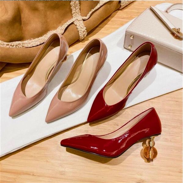 fashion pointed toe strange heels ladies high wine red apricot spring and autumn women dress shoes, Black
fashion pointed toe strange heels ladies high wine red apricot spring and autumn women dress shoes, Black