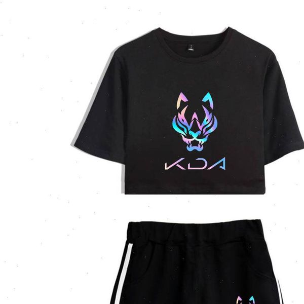 women tracksuits kda the baddest game two piece sets summer shorts and short sleeve t shirt harajuku casual, Gray
women tracksuits kda the baddest game two piece sets summer shorts and short sleeve t shirt harajuku casual, Gray