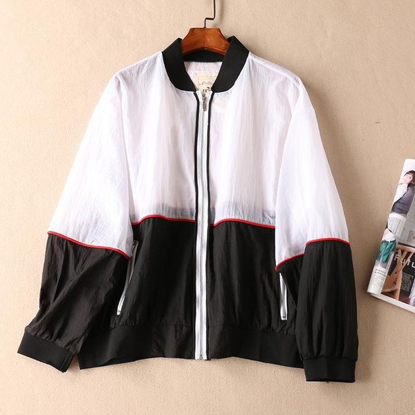 women's jackets fashion hit color ultra-thin sun protection jacket stand collar zipper long sleeve uv female casaco feminino, Black;brown
women's jackets fashion hit color ultra-thin sun protection jacket stand collar zipper long sleeve uv female casaco feminino, Black;brown