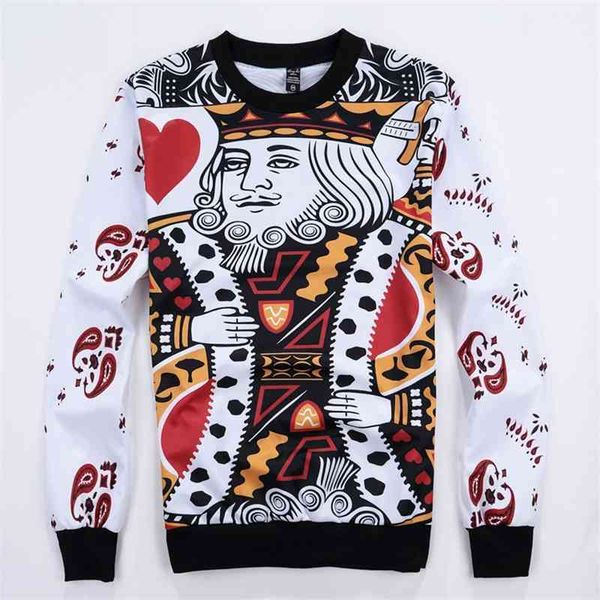 men's hoodies & sweatshirts sondirane est 3d print king/k poker face sweatshirt&sweatpants men boy jogger pants casual trousers funny, Black
men's hoodies & sweatshirts sondirane est 3d print king/k poker face sweatshirt&sweatpants men boy jogger pants casual trousers funny, Black