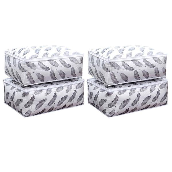 foldable quilt storage bag feather print home clothes pillow blanket travel luggage organizer clothing & wardrobe
foldable quilt storage bag feather print home clothes pillow blanket travel luggage organizer clothing & wardrobe