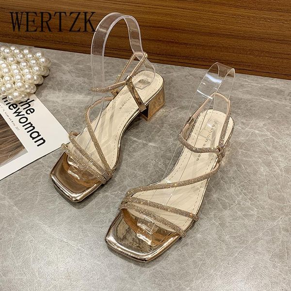 sandals block heels comfort shoes for women high female 2021 summer chunky high-heeled clear low elastic band fashion rhinesto, Black
sandals block heels comfort shoes for women high female 2021 summer chunky high-heeled clear low elastic band fashion rhinesto, Black