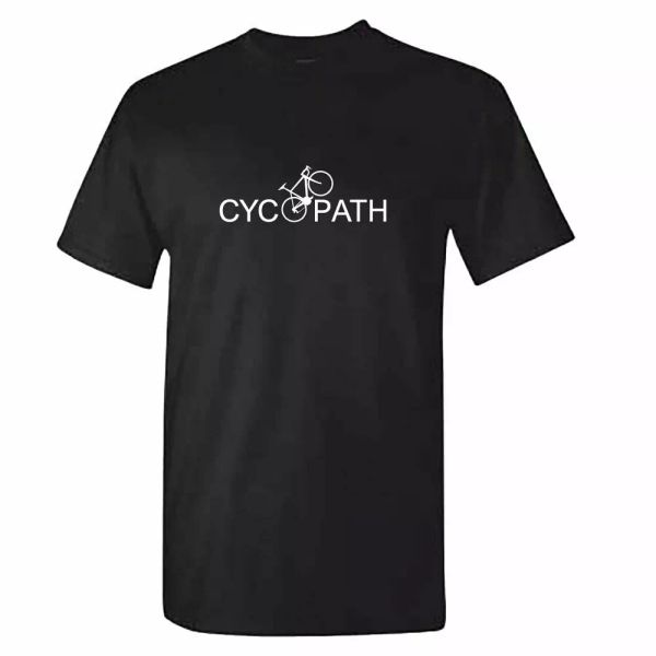 cycopath - funny cycling tshirt - mens road mountain bmx cycle jersey top, White;black
cycopath - funny cycling tshirt - mens road mountain bmx cycle jersey top, White;black