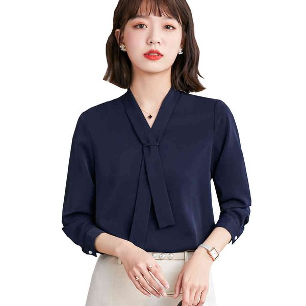 women's blouses & shirts elegant dark blue white office ladies bow collar women long sleeve spring business work wear formal shirt ja2
women's blouses & shirts elegant dark blue white office ladies bow collar women long sleeve spring business work wear formal shirt ja2