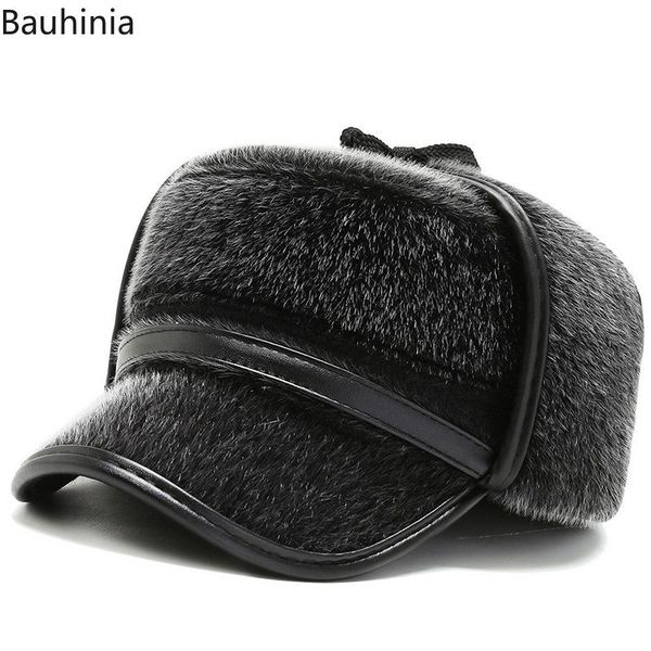 berets winter hats men faux fur military black warm thick earflap flat dad's hat outdoor windproof bomber ski snow, Blue;gray
berets winter hats men faux fur military black warm thick earflap flat dad's hat outdoor windproof bomber ski snow, Blue;gray