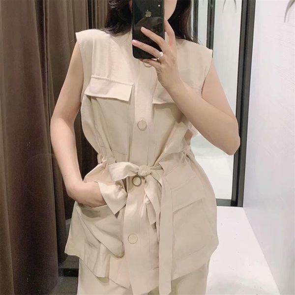 women's vests mesttraf women 2021 fashion stand collar tooling style pocket sleeveless vest casual button streetwear, Black;white
women's vests mesttraf women 2021 fashion stand collar tooling style pocket sleeveless vest casual button streetwear, Black;white
