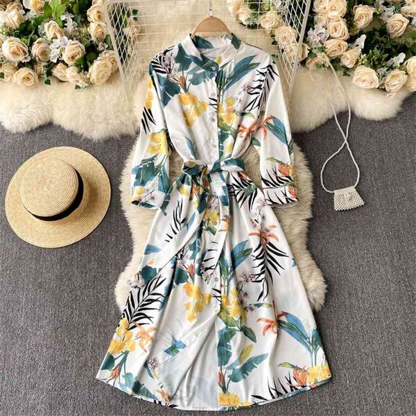 spring fashion women's retro round neck single breasted lace up slim high waist printed a-line dress elegant vestidos r903 210527, Black;gray
spring fashion women's retro round neck single breasted lace up slim high waist printed a-line dress elegant vestidos r903 210527, Black;gray