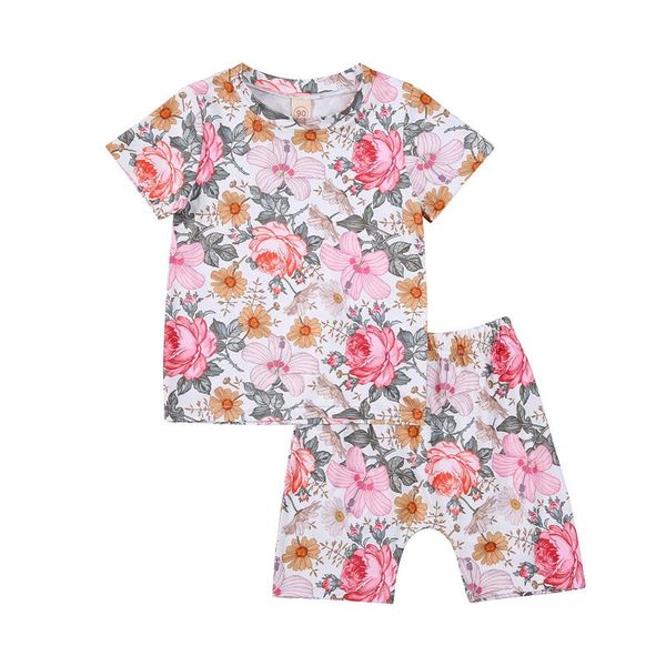 clothing sets 2021 fashion kids girls short sleeve + shorts flower print sweet style loose version summer children costume, White
clothing sets 2021 fashion kids girls short sleeve + shorts flower print sweet style loose version summer children costume, White