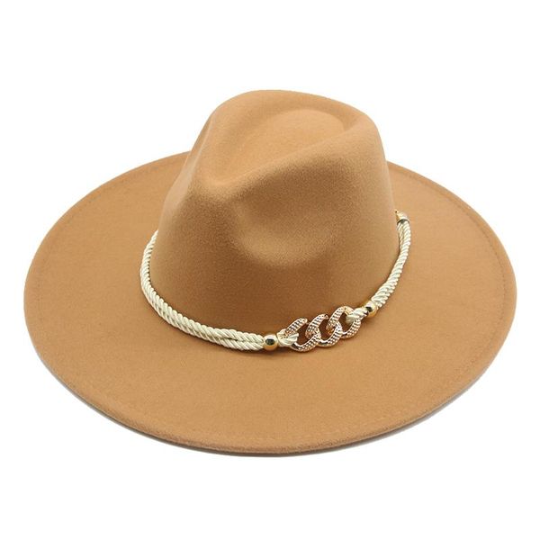 wide brim hats big winter 9.5cm solid color white khaki autumn men women formal fedora felted, Blue;gray
wide brim hats big winter 9.5cm solid color white khaki autumn men women formal fedora felted, Blue;gray