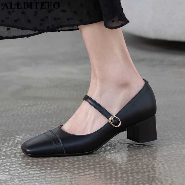 allbitefo fashion brand high heels women shoes genuine leather square toe thick heels office ladies shoes women high heel shoes 210611, Black
allbitefo fashion brand high heels women shoes genuine leather square toe thick heels office ladies shoes women high heel shoes 210611, Black