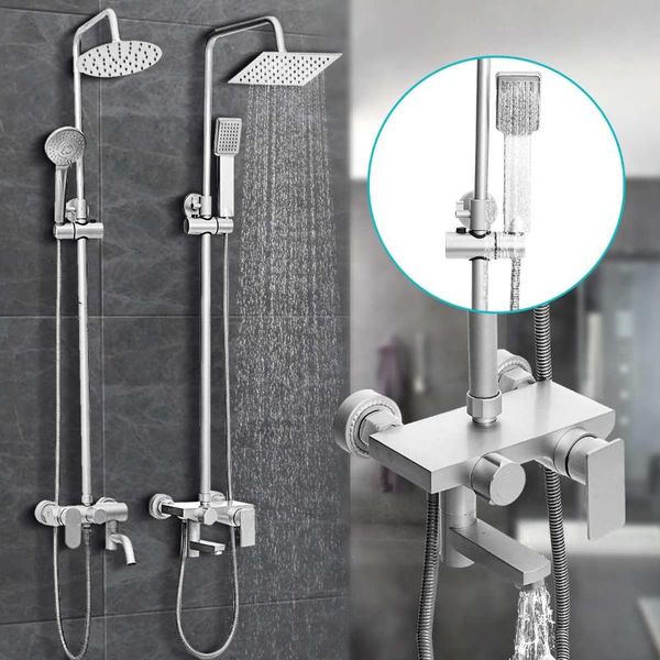 bathroom shower mixer tap 3-way wall mounted rainfall head set faucet system handheld sprayer hose fixture sets
bathroom shower mixer tap 3-way wall mounted rainfall head set faucet system handheld sprayer hose fixture sets