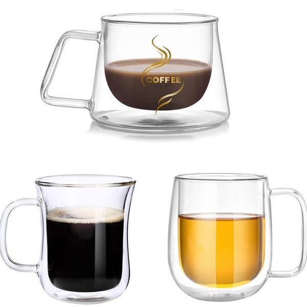double wall cups/glasses clear coffee mugs with handle insulation bottomed drinking glass creative gift tea cup drinkware wine glasses
double wall cups/glasses clear coffee mugs with handle insulation bottomed drinking glass creative gift tea cup drinkware wine glasses