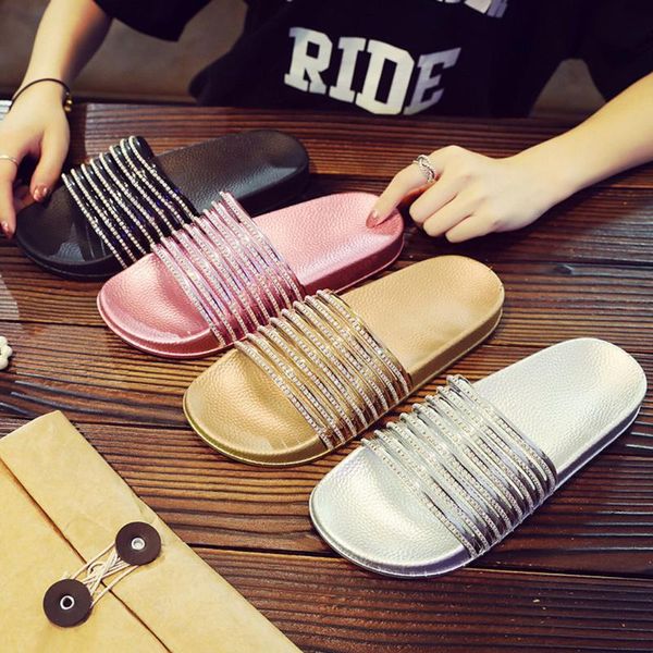 slippers ladies sequins crystal open toe women's low heel soft bottom bling outdoor flats with beach sandals slip on dropship, Black
slippers ladies sequins crystal open toe women's low heel soft bottom bling outdoor flats with beach sandals slip on dropship, Black