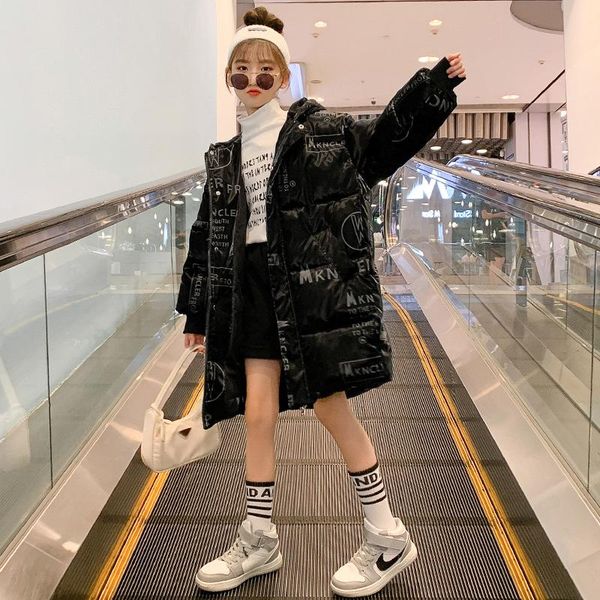 down coat girls jacket winter hooded thicken teens letter warm outerwear kids mid-length fashion children's clothing, Blue;gray
down coat girls jacket winter hooded thicken teens letter warm outerwear kids mid-length fashion children's clothing, Blue;gray