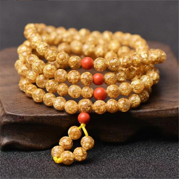 beaded, strands design fashion gold foil 108 mala beads prayer bracelet cinnabar spacer diy handmade women yoga hand string wholesale, Black
beaded, strands design fashion gold foil 108 mala beads prayer bracelet cinnabar spacer diy handmade women yoga hand string wholesale, Black