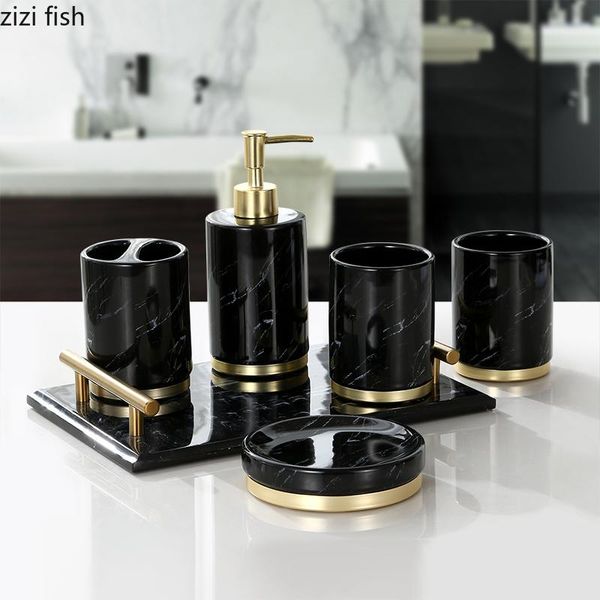 bath accessory set marble texture bathroom shower gel bottle mouthwash cup toothbrush holder soap dishes white black ceramic supplies sets
bath accessory set marble texture bathroom shower gel bottle mouthwash cup toothbrush holder soap dishes white black ceramic supplies sets