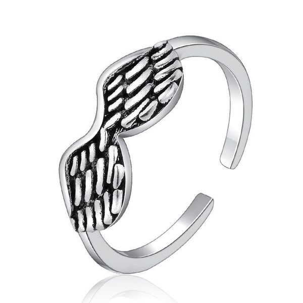 cluster rings creative 925 sterling silver angel wing ring retro style women's wedding adjustable fashion party jewelry accessories, Golden;silver
cluster rings creative 925 sterling silver angel wing ring retro style women's wedding adjustable fashion party jewelry accessories, Golden;silver