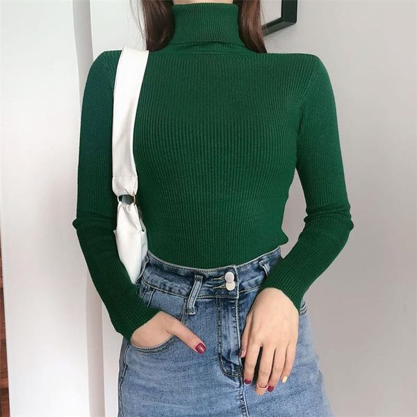 women's sweaters 2021 autumn winter women turtleneck slim pullover basic casual soft knit sweater warm jumper, White;black
women's sweaters 2021 autumn winter women turtleneck slim pullover basic casual soft knit sweater warm jumper, White;black