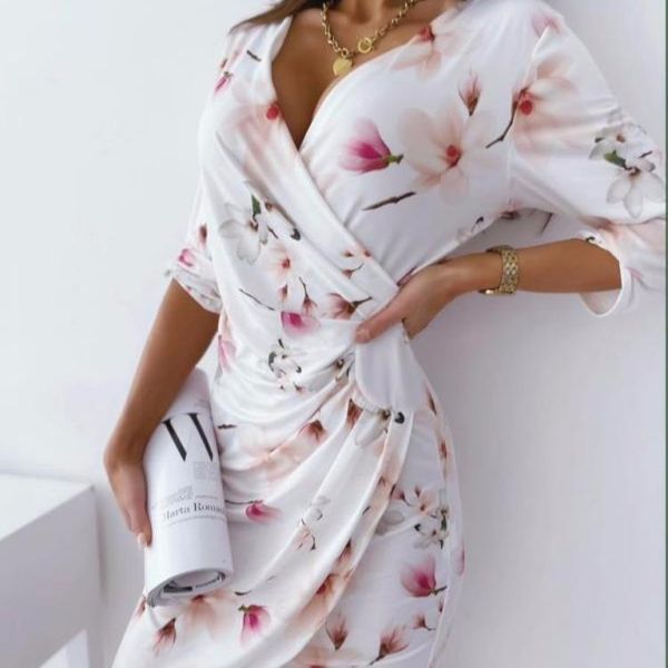 maternity dresses printed slim dress pregnancy for po shoot clothes, White
maternity dresses printed slim dress pregnancy for po shoot clothes, White