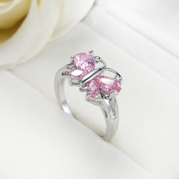 wedding rings design pink butterfly zircon ring for women beautiful bridal party elegant lady gift, Slivery;golden
wedding rings design pink butterfly zircon ring for women beautiful bridal party elegant lady gift, Slivery;golden