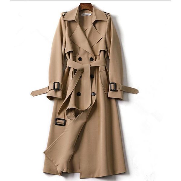 women's trench coats british style 2021 windbreaker, black slim coat over knee, Tan;black
women's trench coats british style 2021 windbreaker, black slim coat over knee, Tan;black