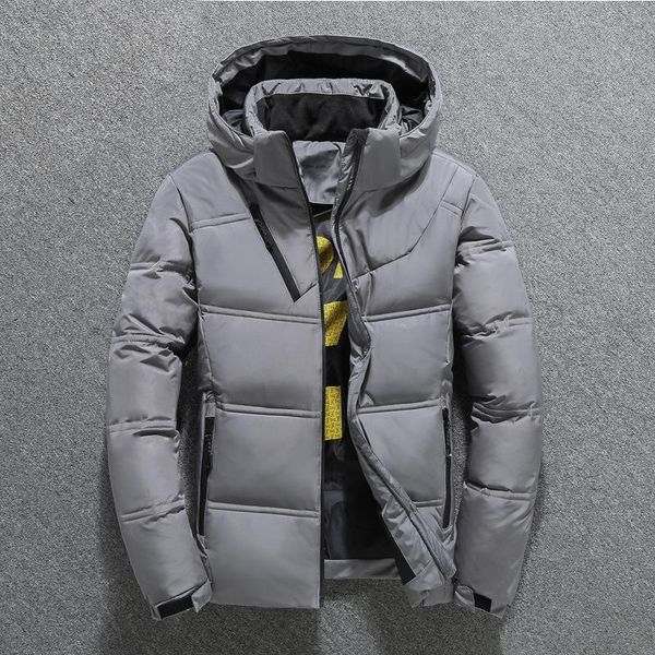 men's down & parkas winter jacket short hooded white warm youth coat outdoor sportswear leisure, Black
men's down & parkas winter jacket short hooded white warm youth coat outdoor sportswear leisure, Black