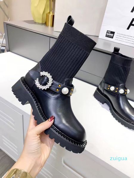 designer sock boot short stretch fabric booties round toe metal chain autumn winter ankle boots for girls ladies shoes beaded female footwe, Black
designer sock boot short stretch fabric booties round toe metal chain autumn winter ankle boots for girls ladies shoes beaded female footwe, Black