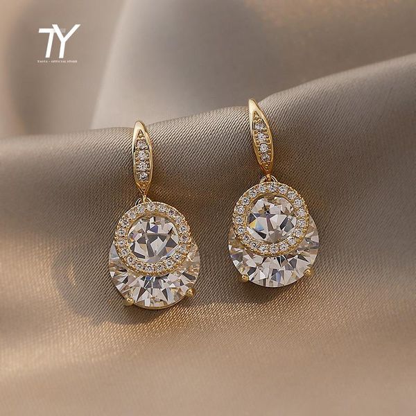 dangle & chandelier 2021 luxury zircon water drop gold earrings for woman korean fashion jewelry wedding girl's temperament set accesso, Silver
dangle & chandelier 2021 luxury zircon water drop gold earrings for woman korean fashion jewelry wedding girl's temperament set accesso, Silver