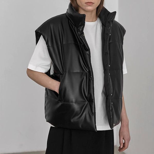 women's vests quinn fashion autumn casual stand collar women elegant solid covered button coats loose pockets ladies, Black;white
women's vests quinn fashion autumn casual stand collar women elegant solid covered button coats loose pockets ladies, Black;white