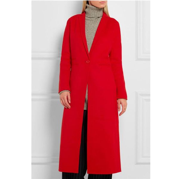 autumn winter wool coat women red long overcoat notched lapel single button slim windbreaker warm outerwear female clothes women's & bl, Black
autumn winter wool coat women red long overcoat notched lapel single button slim windbreaker warm outerwear female clothes women's & bl, Black