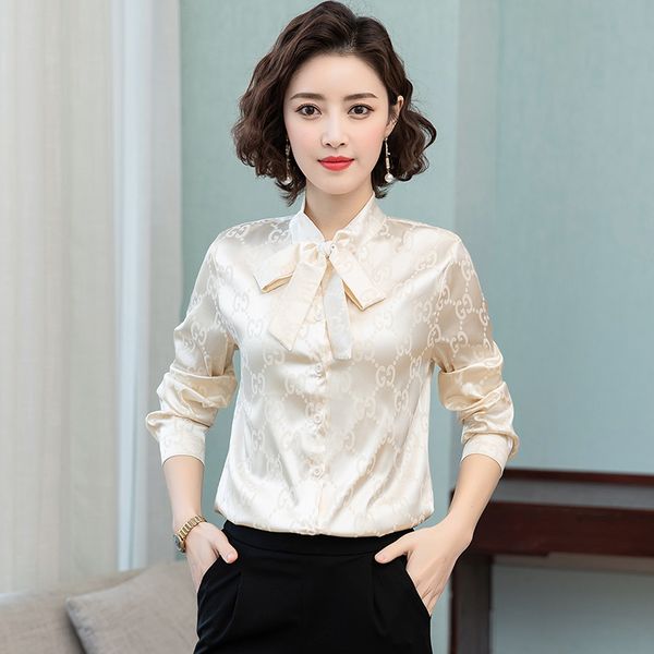 chikichi blouse women 2021 spring new style french long-sleeved shirt korean commuter bow satin party women, White
chikichi blouse women 2021 spring new style french long-sleeved shirt korean commuter bow satin party women, White