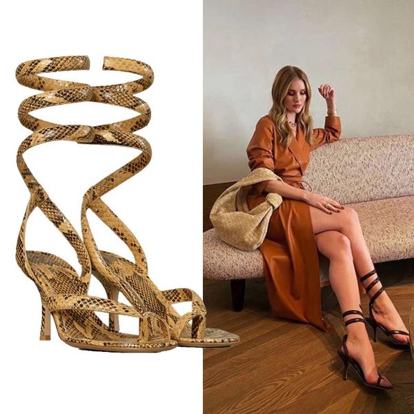 summer sandals women snake winding strap clip toe high heel gladiator women's shoes stiletto heels slides dress, Black
summer sandals women snake winding strap clip toe high heel gladiator women's shoes stiletto heels slides dress, Black