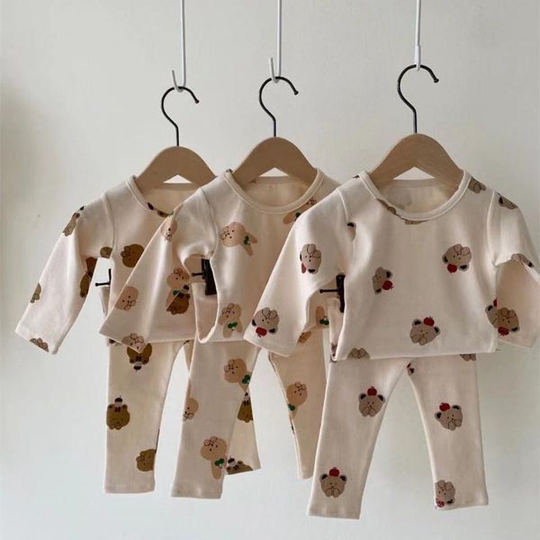 clothing sets 2021 autumn cute cartoon bear print baby boy clothes set long sleeve + pants 2pcs kids girl suit, White
clothing sets 2021 autumn cute cartoon bear print baby boy clothes set long sleeve + pants 2pcs kids girl suit, White