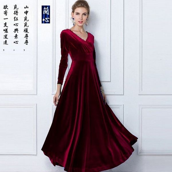 spring casual dresses 2015 and autumn winter sleeve plush super long v-neck dress, Black;gray
spring casual dresses 2015 and autumn winter sleeve plush super long v-neck dress, Black;gray