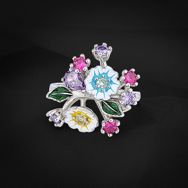 ring popular fashion flower female s925 sterling silver versatile net red color zircon
ring popular fashion flower female s925 sterling silver versatile net red color zircon