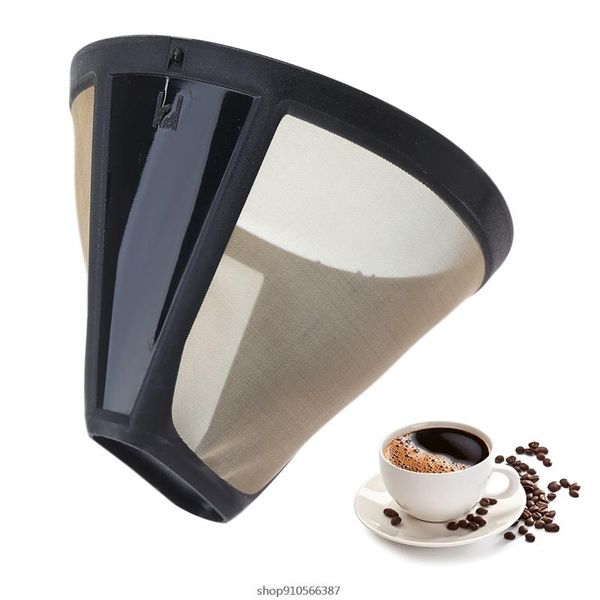 coffee filters reusable filter 10-12 cup cone-style maker machine gold mesh handle tool j5 21 drop
coffee filters reusable filter 10-12 cup cone-style maker machine gold mesh handle tool j5 21 drop