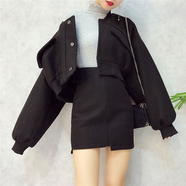 bat sleeve loose winter woolen coat with skirt sets women high waist irregular streetwear female cloak tunic 2 pieces suits 210510, White
bat sleeve loose winter woolen coat with skirt sets women high waist irregular streetwear female cloak tunic 2 pieces suits 210510, White