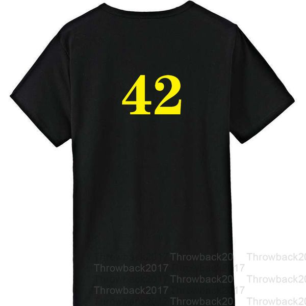 no42 black ii t-shirt commemorative exquisite embroidery cloth breathable sweat absorption professional production, Blue;black
no42 black ii t-shirt commemorative exquisite embroidery cloth breathable sweat absorption professional production, Blue;black