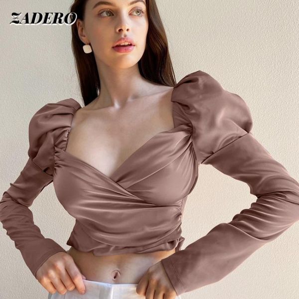 women's blouses & shirts womens 2021 fashionsquare collar puff sleeve ruched asymmetrical elegant female long tunic, White
women's blouses & shirts womens 2021 fashionsquare collar puff sleeve ruched asymmetrical elegant female long tunic, White