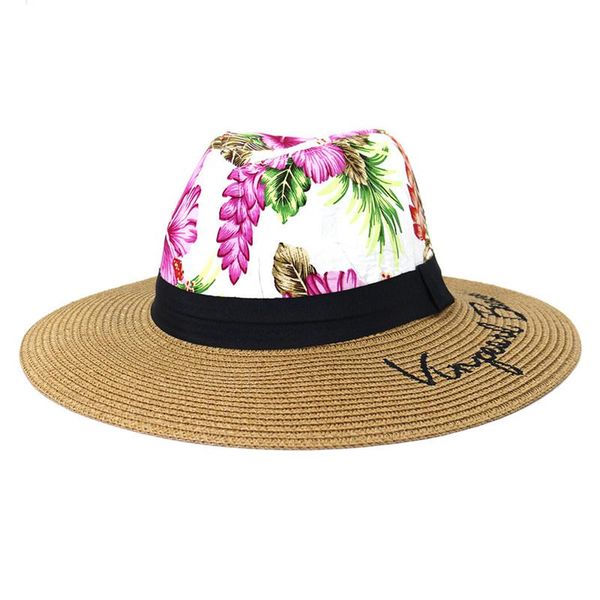 wide brim hats summer women big 8cm sun protection print straw beach outdoor panama embriodery elegant, Blue;gray
wide brim hats summer women big 8cm sun protection print straw beach outdoor panama embriodery elegant, Blue;gray