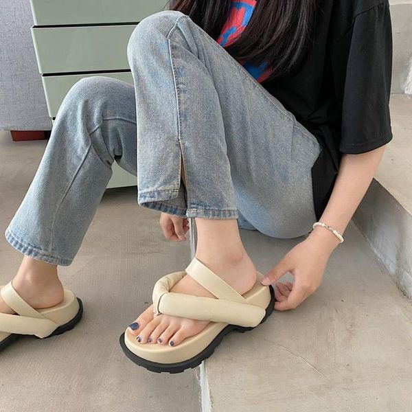 slippers 2021 clip toe thick platform women casual strap summer beach flip flops woman non slip outdoor rome sandals, Black
slippers 2021 clip toe thick platform women casual strap summer beach flip flops woman non slip outdoor rome sandals, Black
